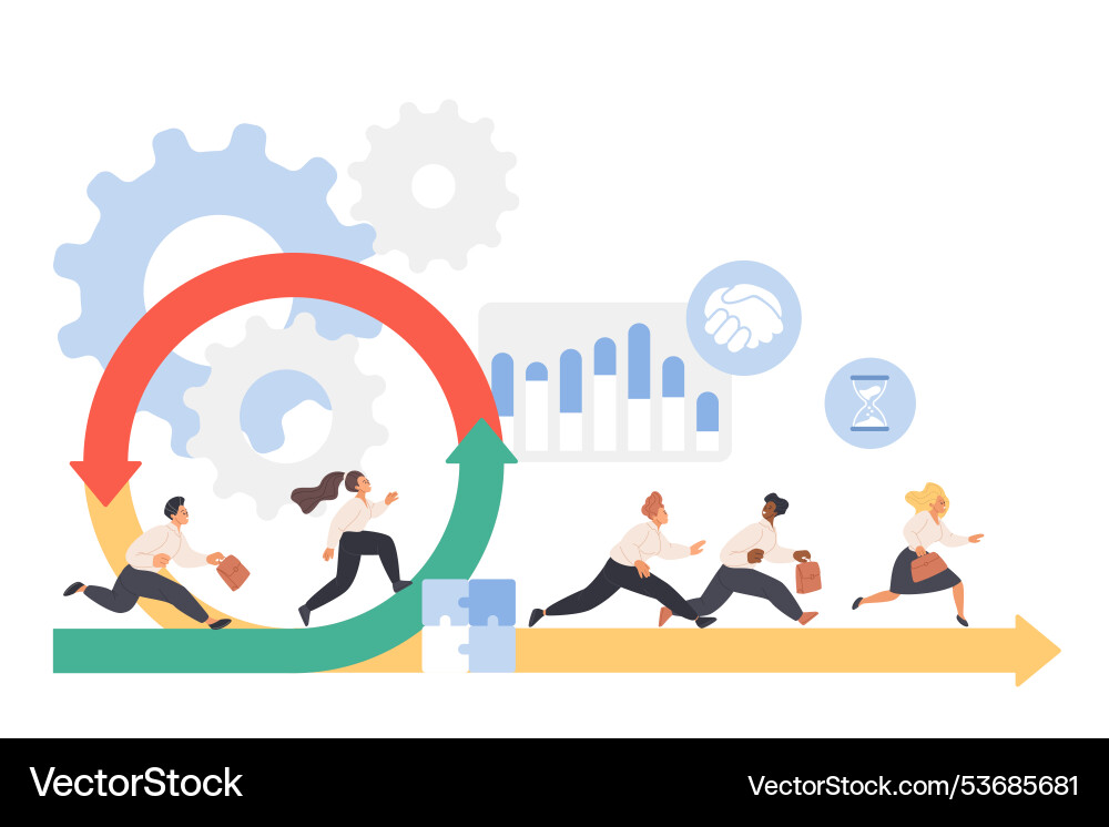 Agile scrum methodology project management Agile scrum methodology project management Vector Image