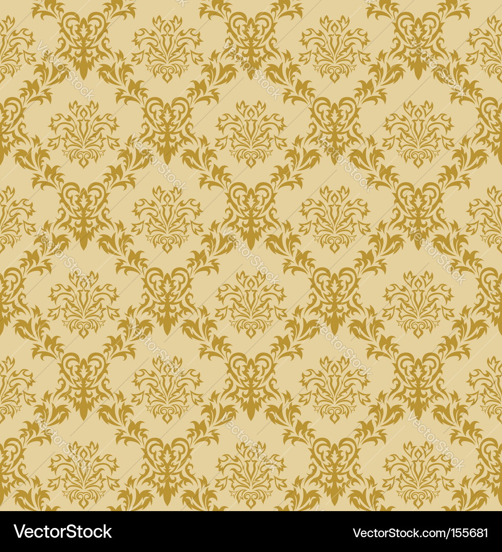 Damask pattern vector image
