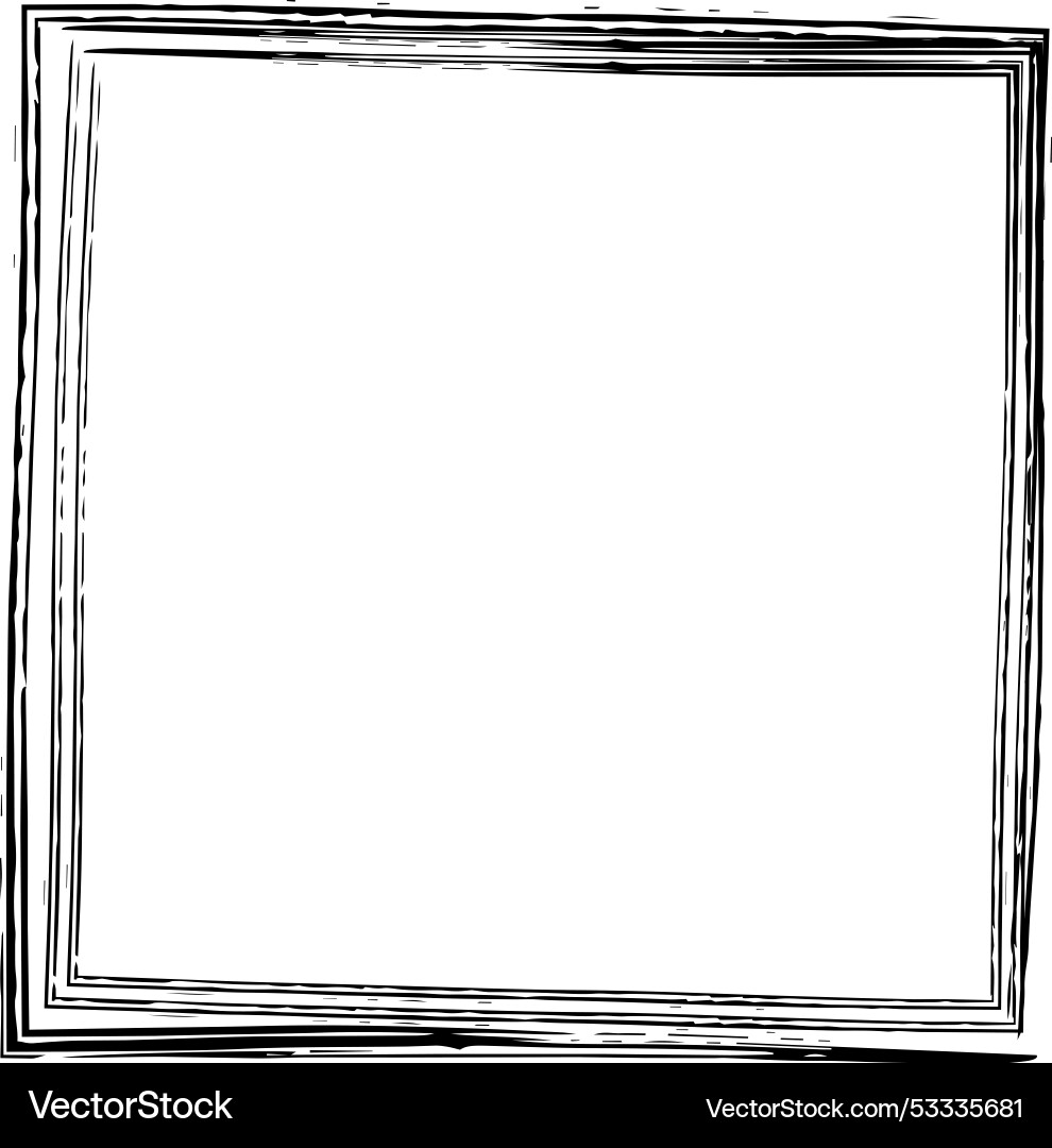 Frame square icon element abstract outline border Frame square icon element abstract outline border vector image