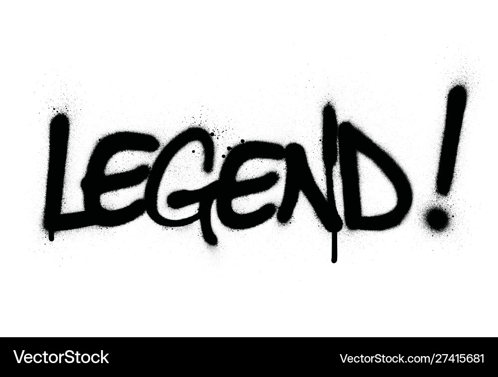 Spray-Painted Word Art - Graffiti Style Vector Image