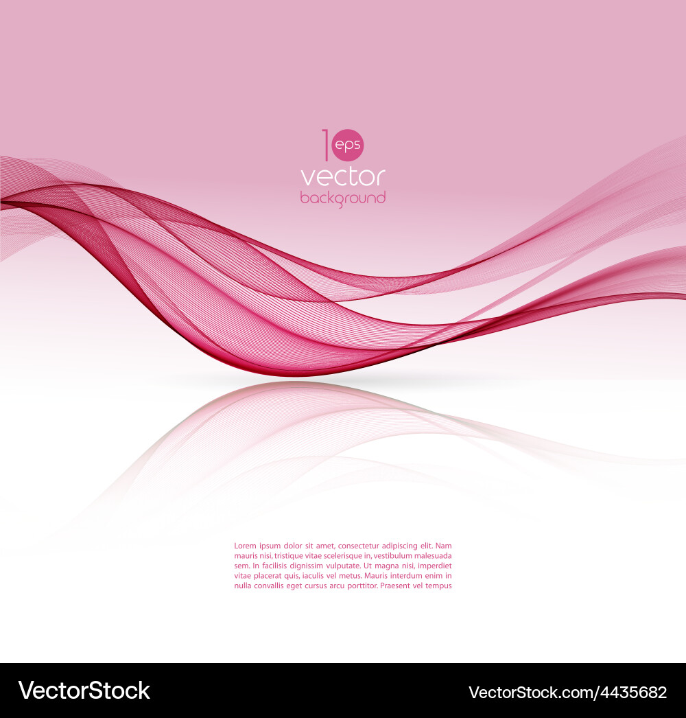 Abstract curved lines background template vector image