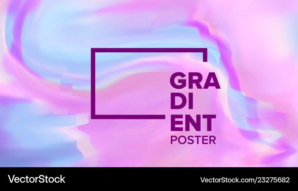 Gradient fluid background colorful vector image