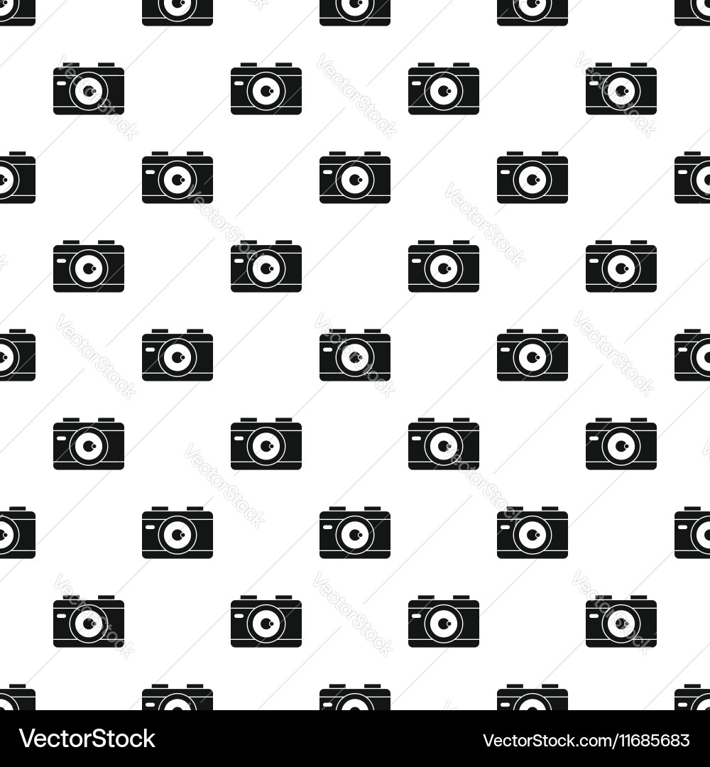 Camera pattern simple style Vector Image