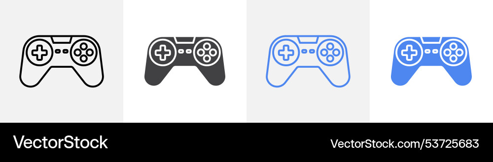 Console icon set use for web Vector Image