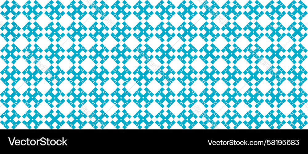Cyan Intersecting Circles Pattern Vector Image
