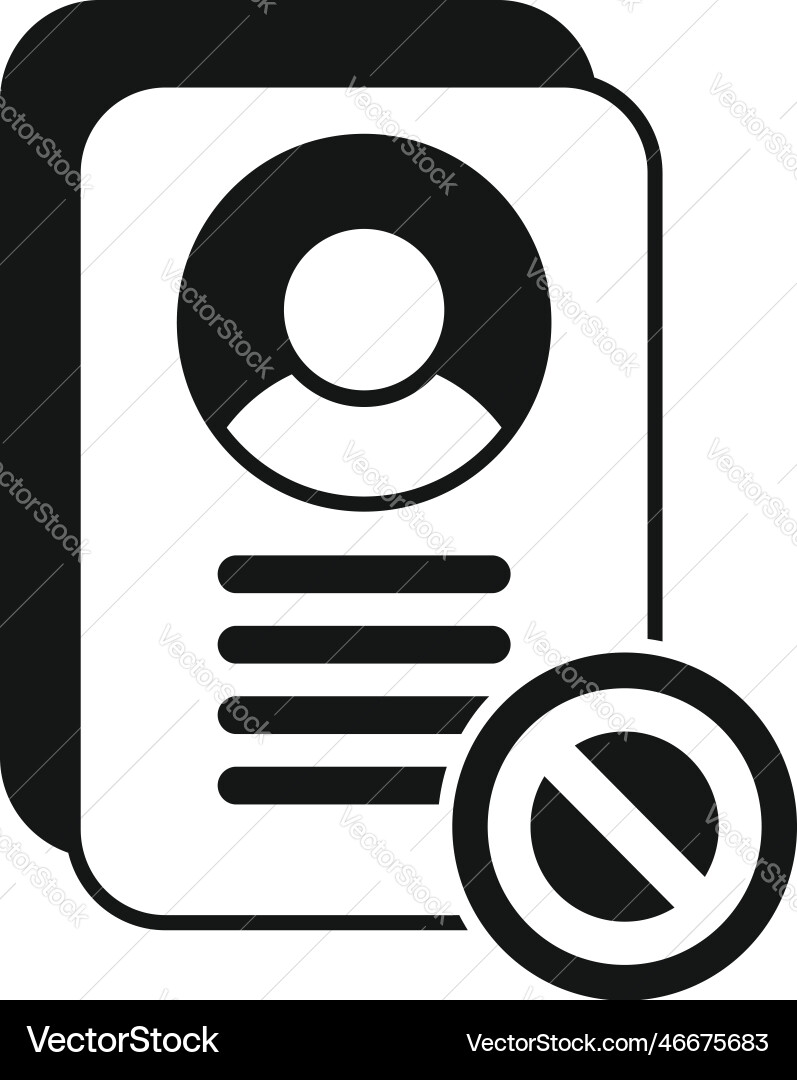 Data account icon simple email user Vector Image