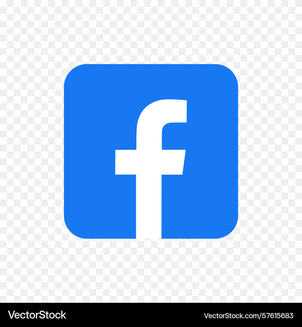 Facebook logo (57615683) – Royalty-Free Vektor | VectorStock, image size:1000x1080