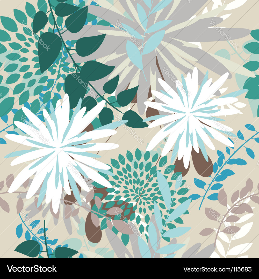Floral Seamless Backdrop vector image
