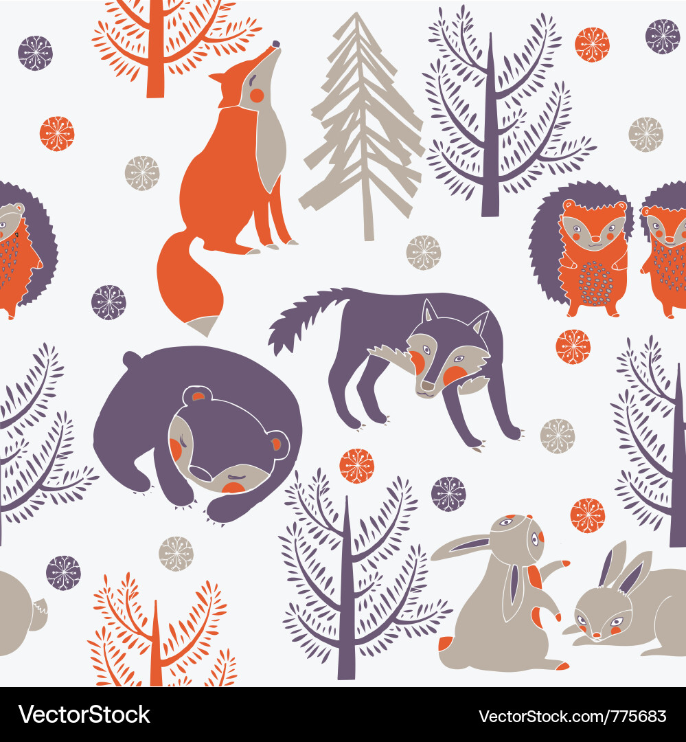 Forest Friends Vector Image