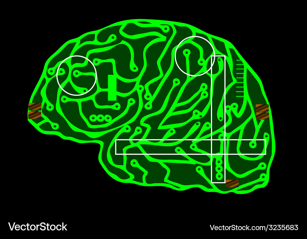 Neural Network Circuit Vector Image