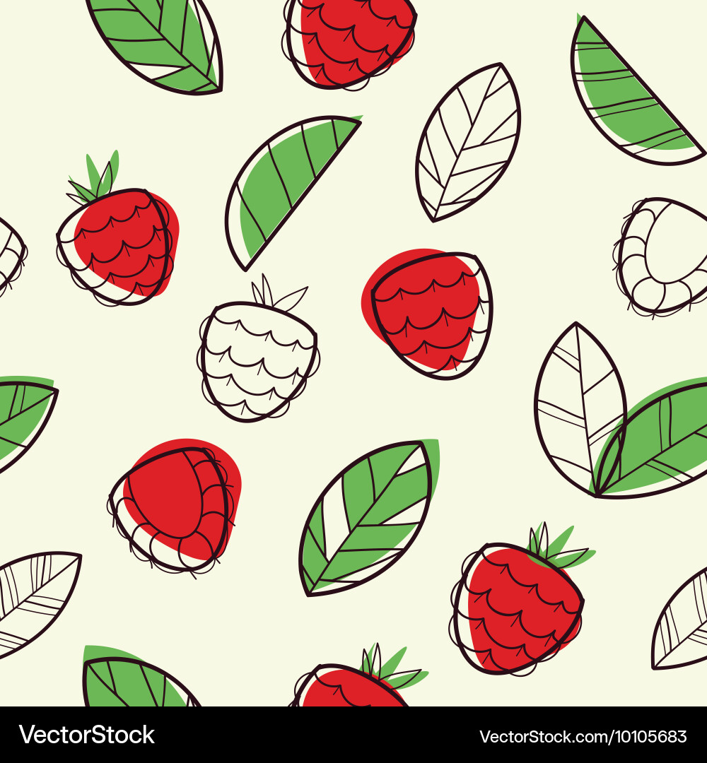 Raspberry Abstract Pattern vector image