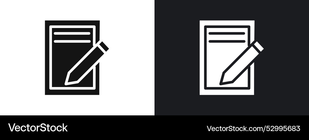 Script icon linear graphics set in black Script icon linear graphics set in black vector image