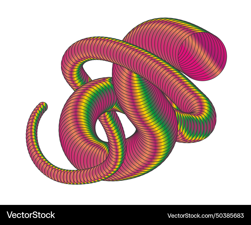 Spiral the dynamic shape of parallel lines Spiral the dynamic shape of parallel lines vector image