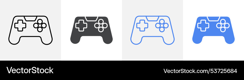 Console icon set use for web Vector Image