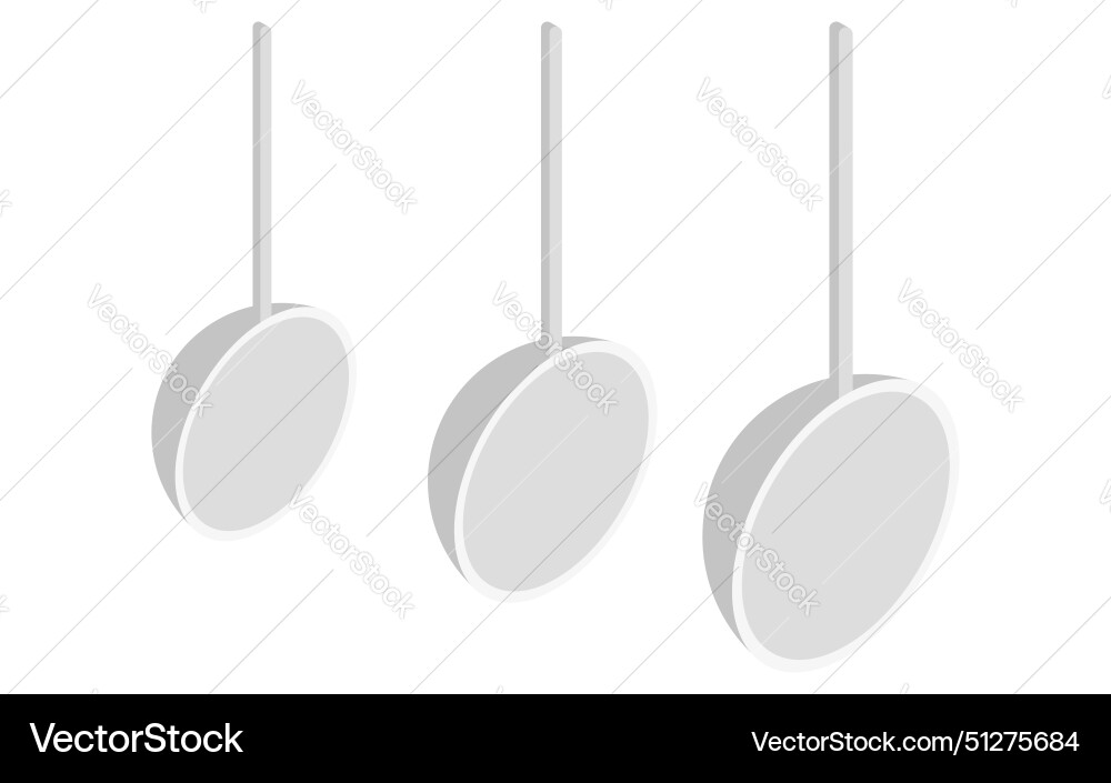 Cookware measuring spoons large and small Vector Image