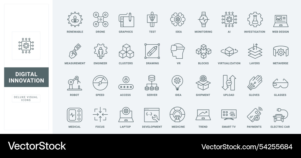 Digital technology ideas for using ai robot Digital technology ideas for using ai robot vector image