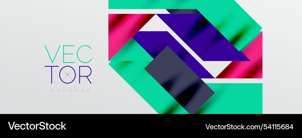 Minimal composition abstract lines and triangles Vector Image