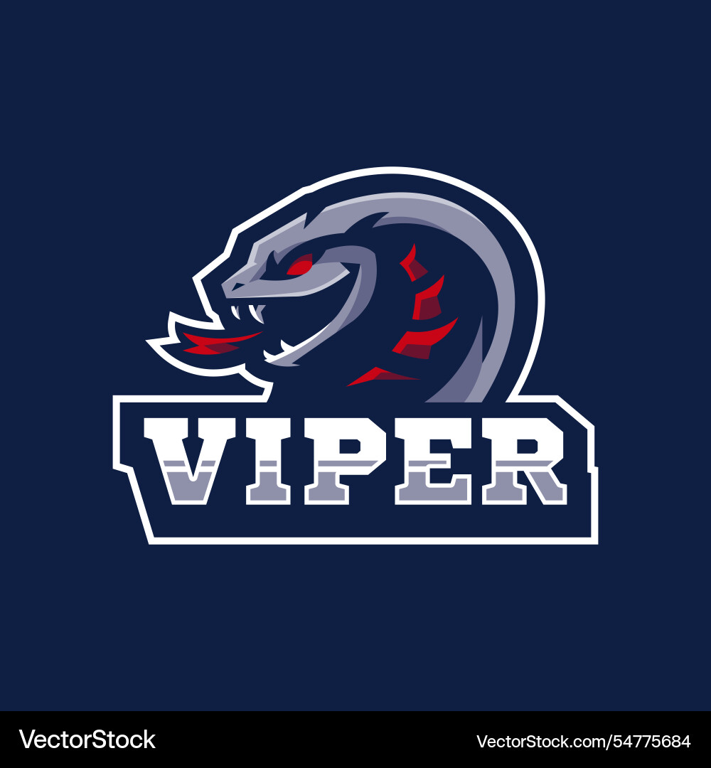 Viper Esports Logo Vector Image