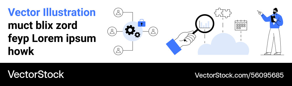 Analyzing cloud data with secure workflow Vector Image