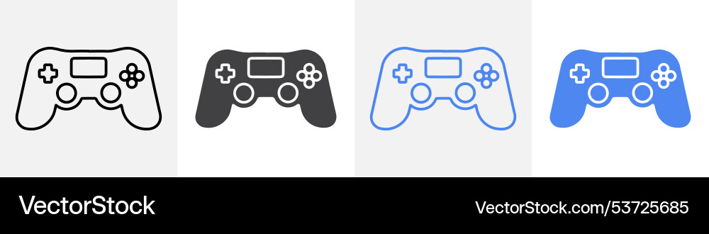Console icon set use for web Vector Image