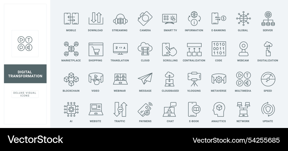 Digital data and ai services smart solution Digital data and ai services smart solution vector image