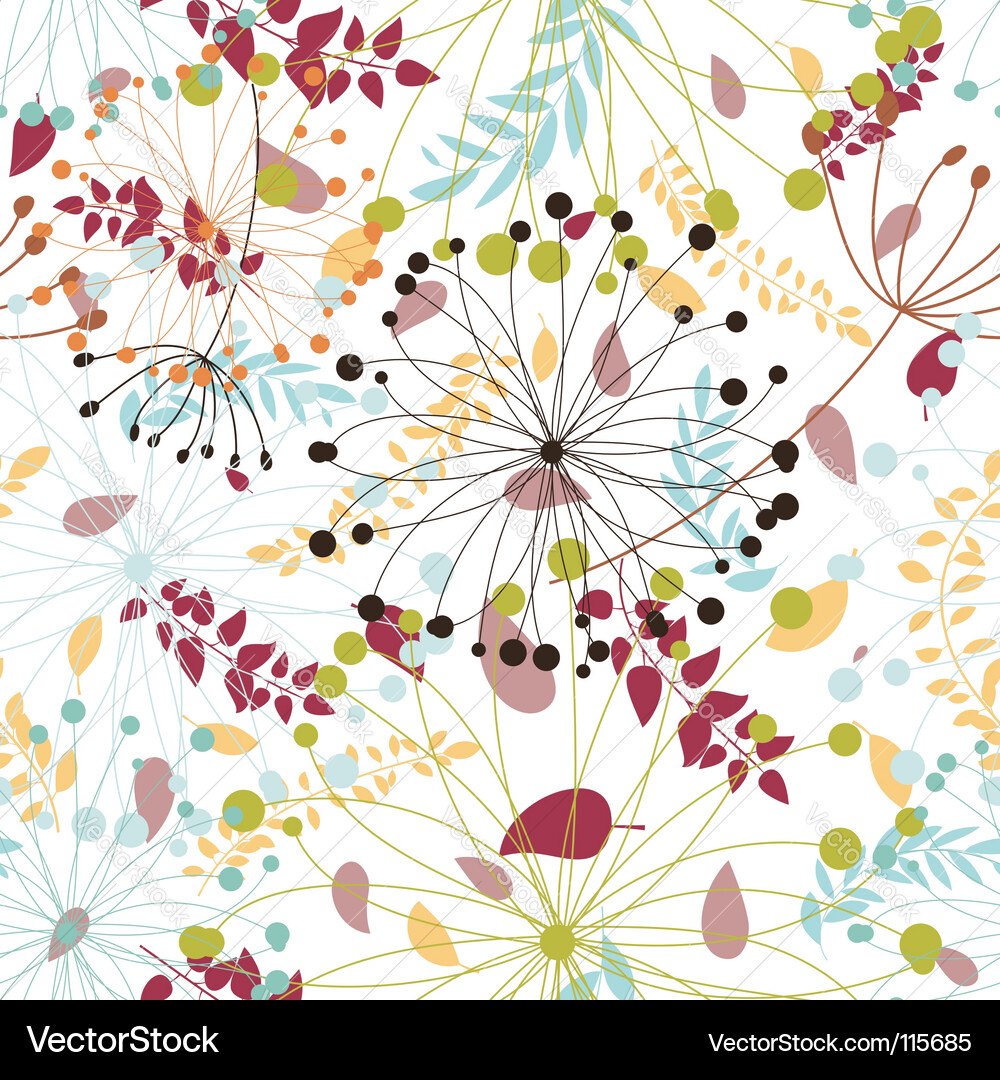 Floral Seamless Pattern vector image