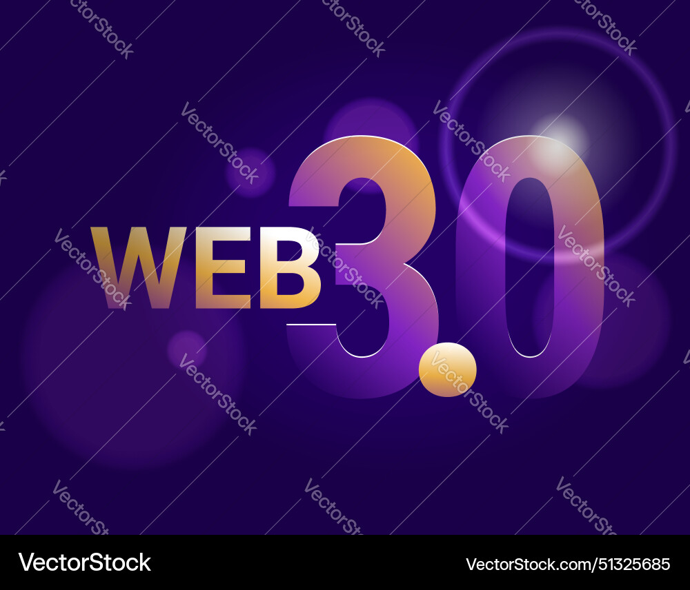 Web 30 - next generation of website application Web 30 - next generation of website application vector image