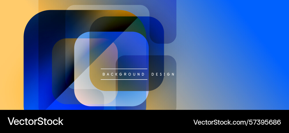 Abstract geometric shapes overlap creating Vector Image