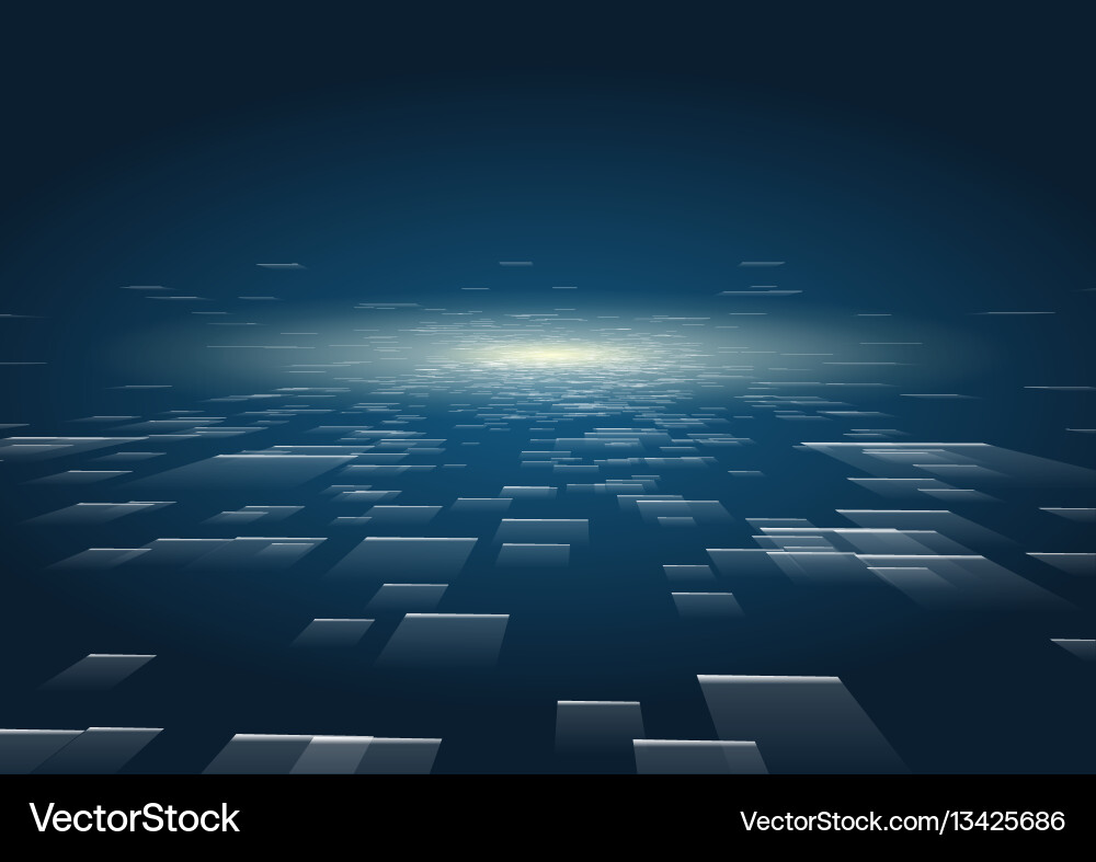 Abstract Technology Data Stream vector image