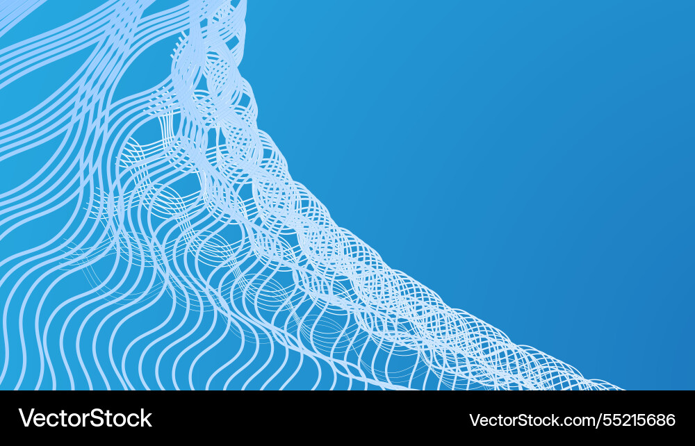 Blue abstract with seamless zig zag line pattern vector image
