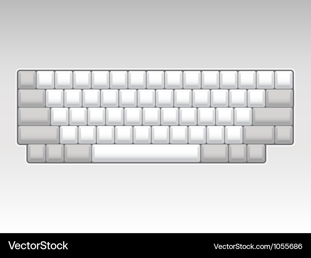 Computer keyboard Vector Image