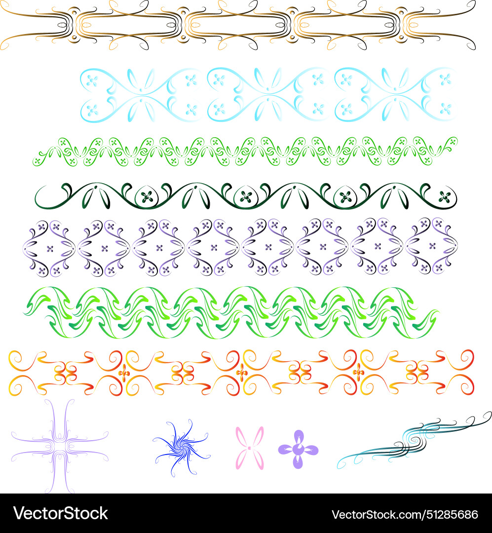 Different patterns of the ribbon in a vegetable Different patterns of the ribbon in a vegetable vector image