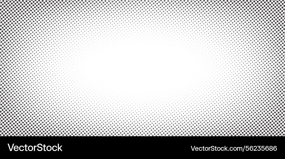 Dotted halftone pattern with round dots in pop vector image