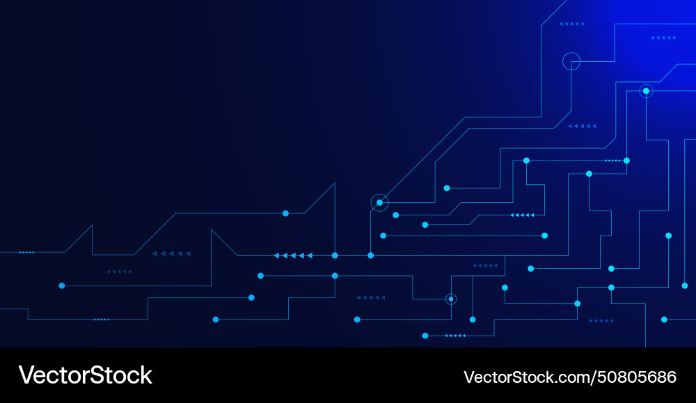 Futuristic circuit lines connection Futuristic circuit lines connection vector image