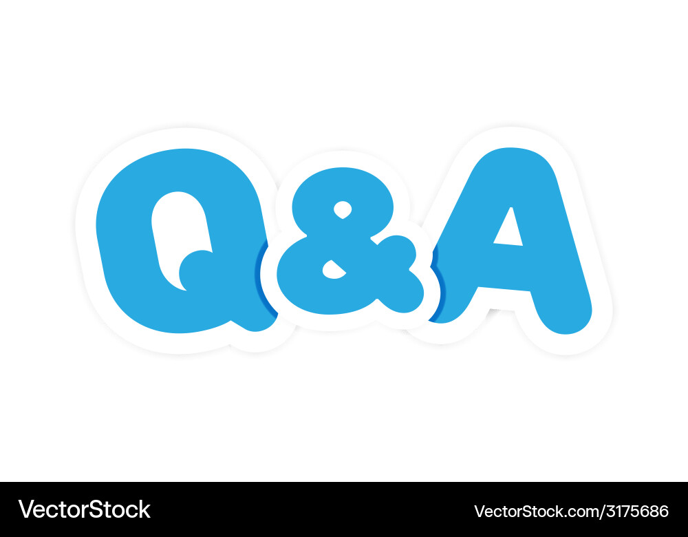 Question & Answer Icons vector image