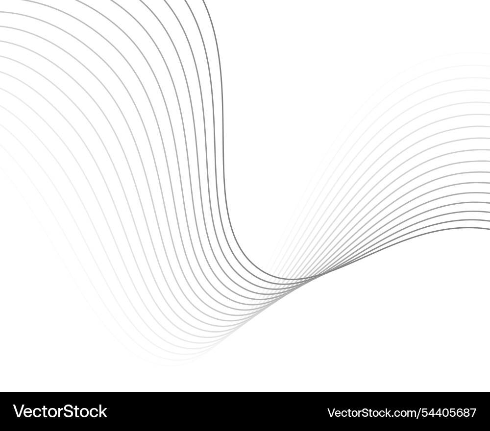 Abstract wavy line background pattern Vector Image