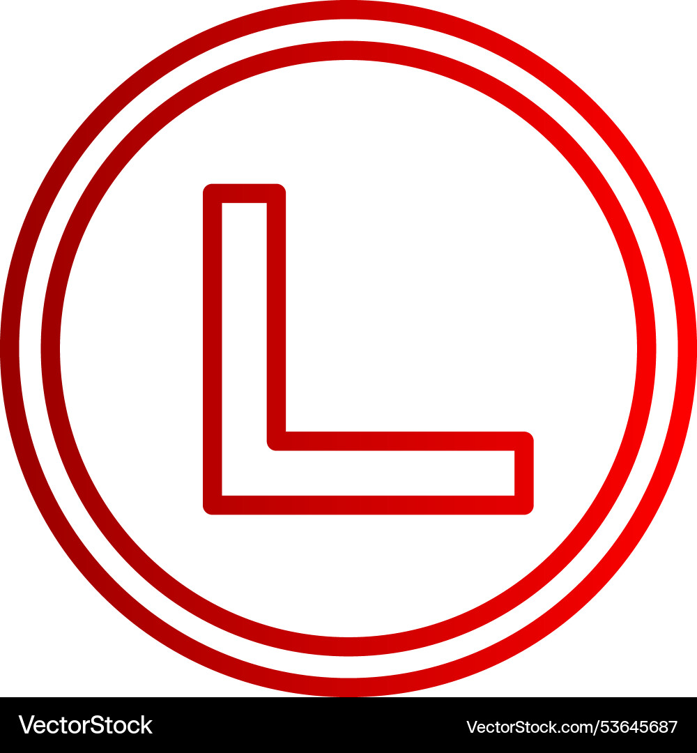 Diagonal arrow line gradient icon Vector Image