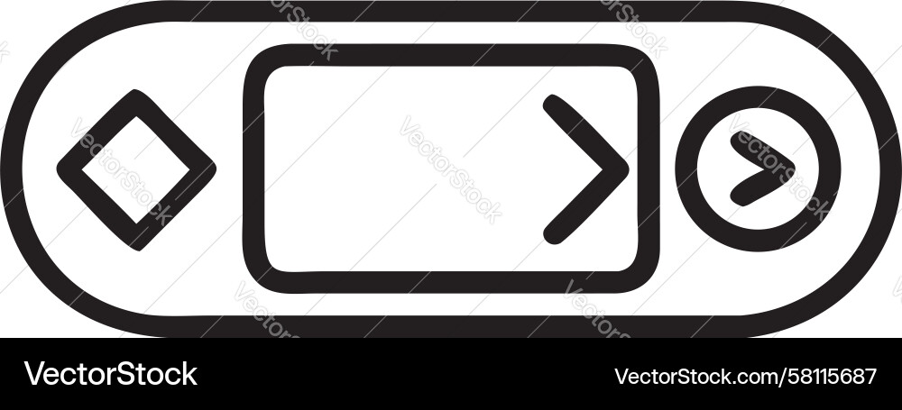 Game Controller Arrow Keys Icon Vector Image