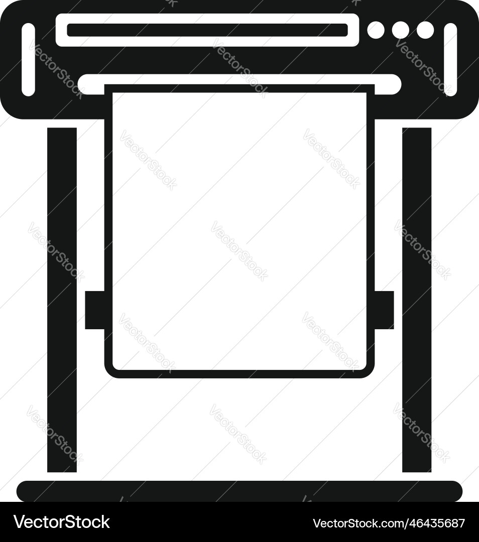 Home plotter icon simple digital print Home plotter icon simple digital print vector image
