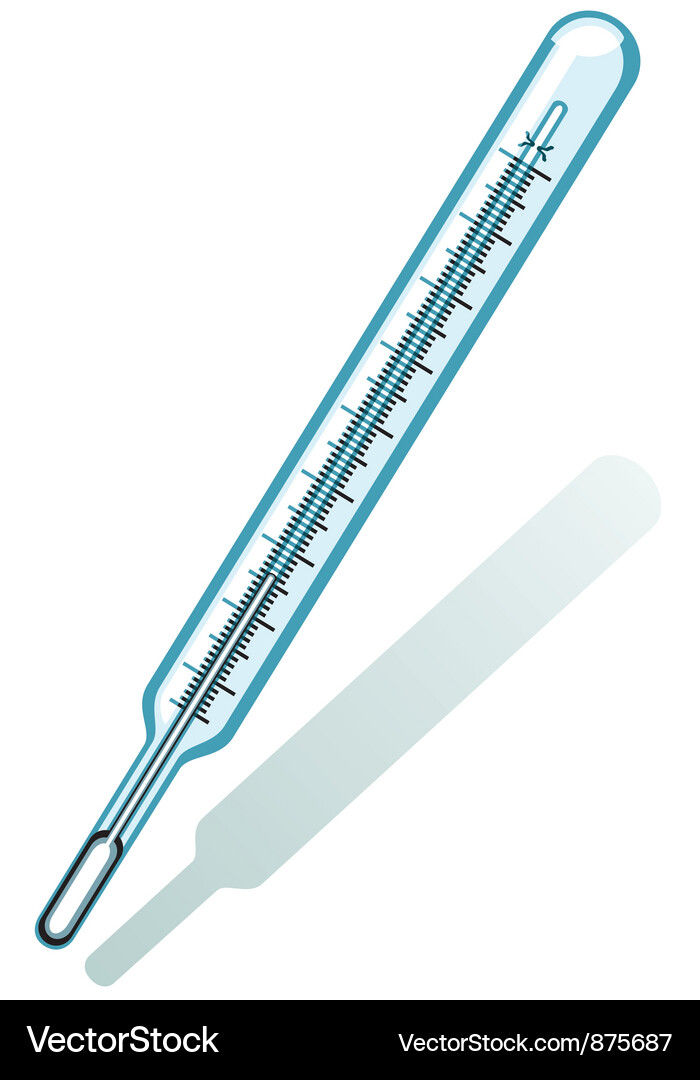 Klinische Thermometer Icon Vektorbild