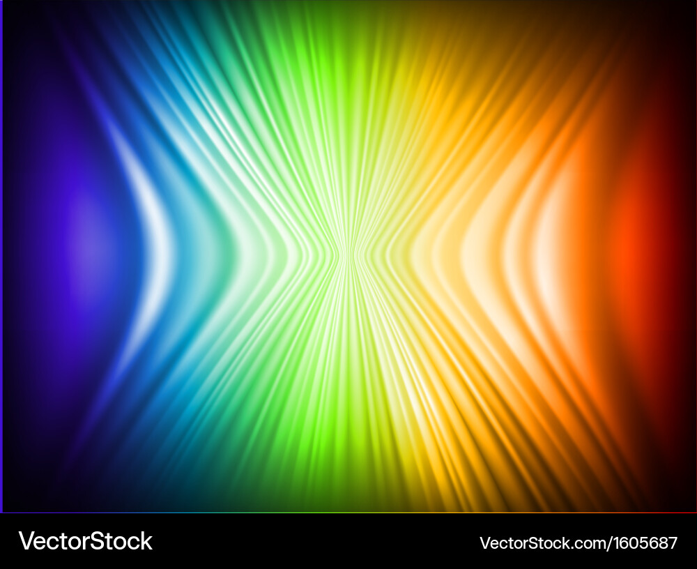 Rainbow Color Gradient Abstract Lines vector image