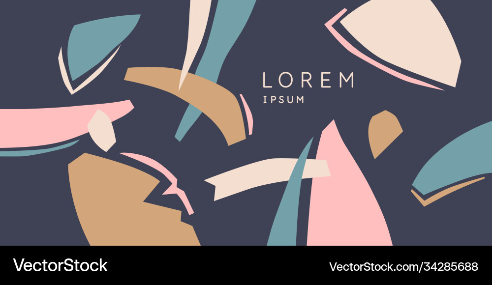 A composition with abstract elements in popular A composition with abstract elements in popular vector image