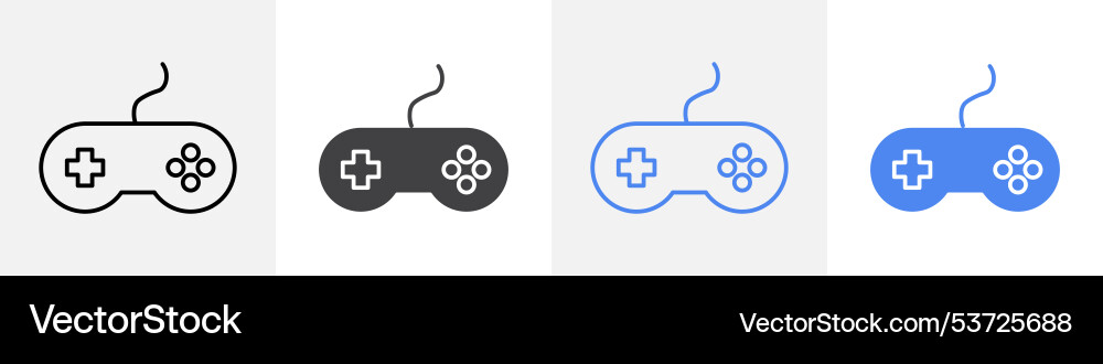 Console icon set use for web Vector Image
