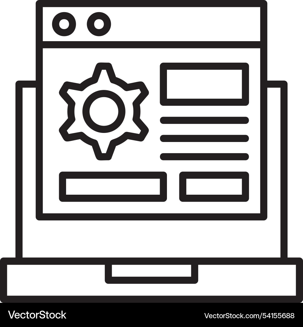 Custom features icon design Vector Image