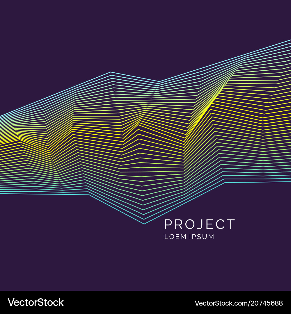 Dynamic Line Abstract Background vector image
