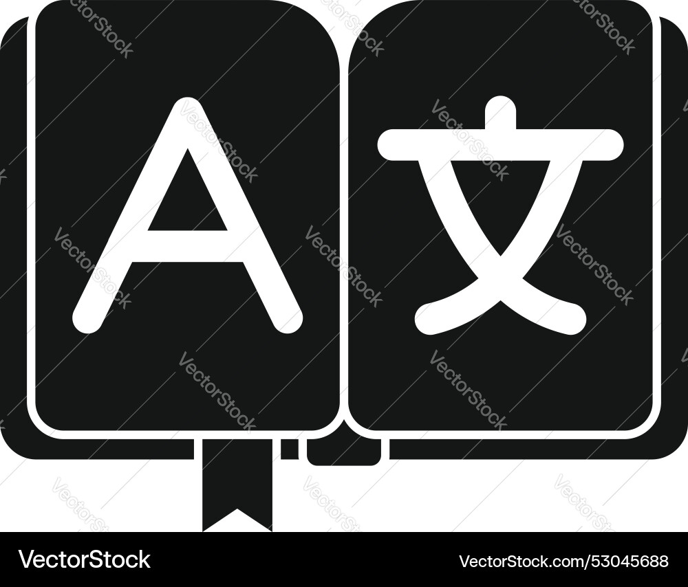 Foreign language dictionary translating english Foreign language dictionary translating english vector image