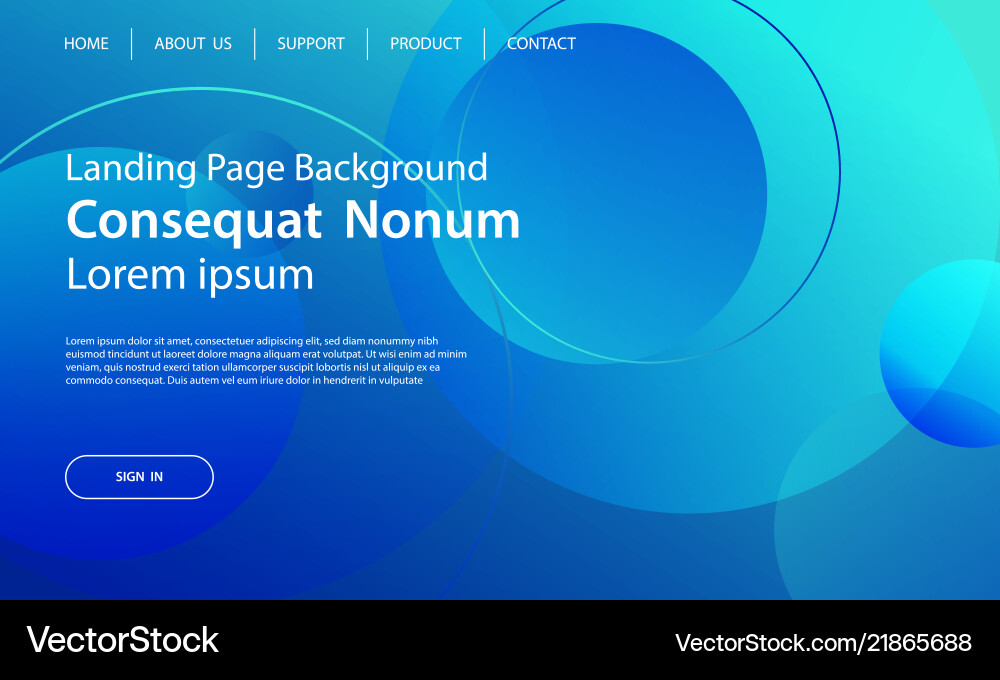 Modern Landing Page Template Vector Image