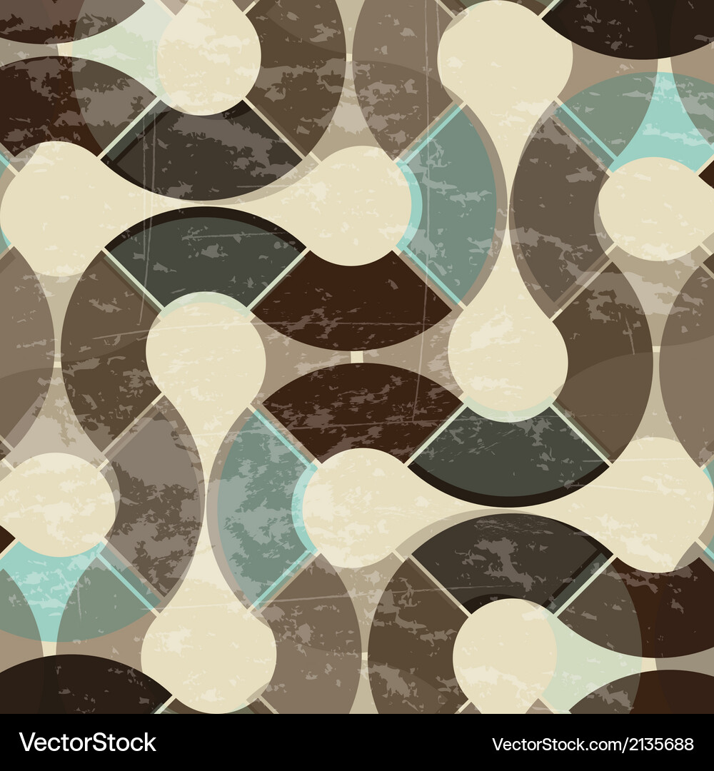 Retro label over pattern background Vector Image
