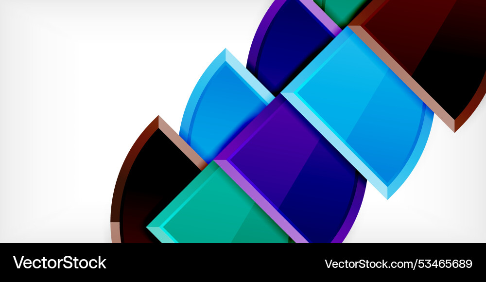 Abstract background - circles and round triangles Abstract background - circles and round triangles vector image