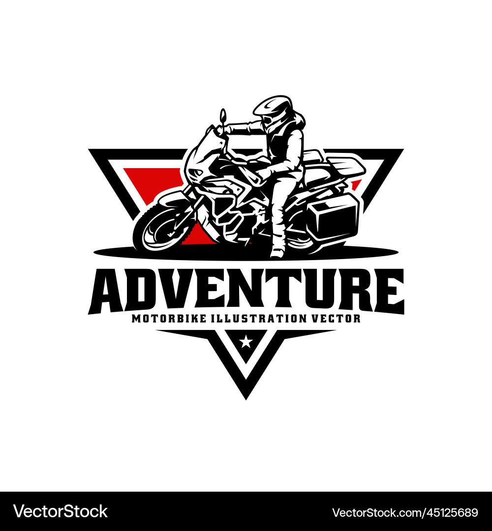 Adventure Rider Logo Vector Image